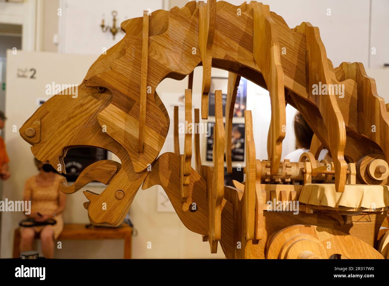 Lion mécanique, Musée du monde de Léonard de Vinci, Milan, Lombardie,  Italie, Europe Photo Stock - Alamy