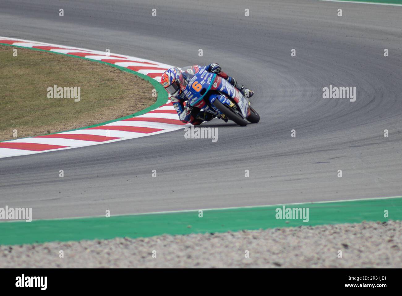 MONTMELLO, ESPAGNE-4 JUIN 2021: Ryusei Yamanaka sur son #6 KTM RC250GP (CarXpert Prüstel GP), Championnat du monde 2021 Moto3 Banque D'Images