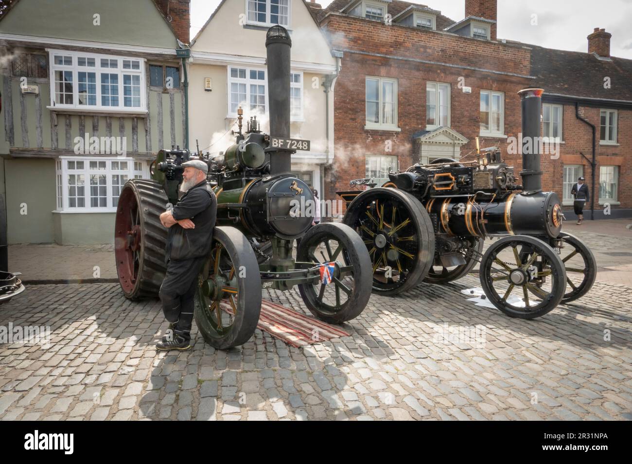 Moteurs de traction à vapeur au Faversham Festival of transport 2023. Faversham Kent Royaume-Uni Banque D'Images