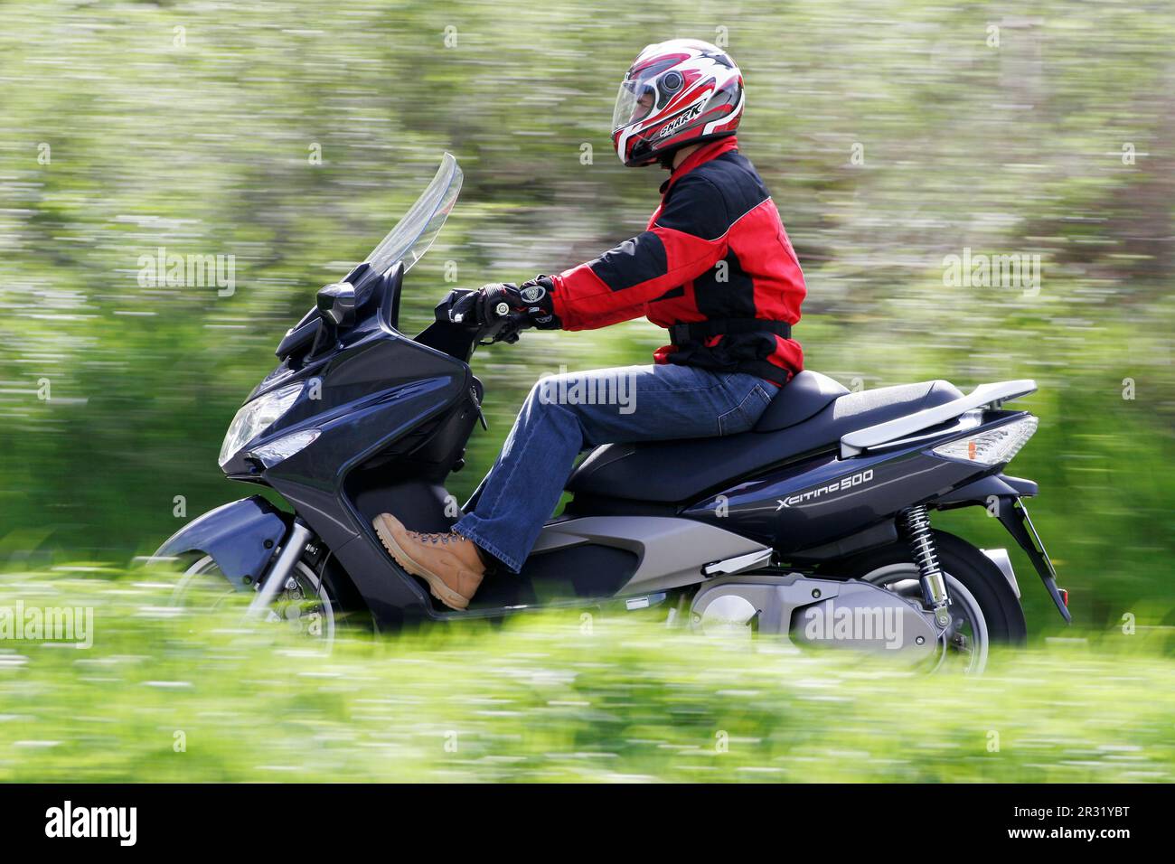 Scooter Kymco Xciting 500 Banque D'Images