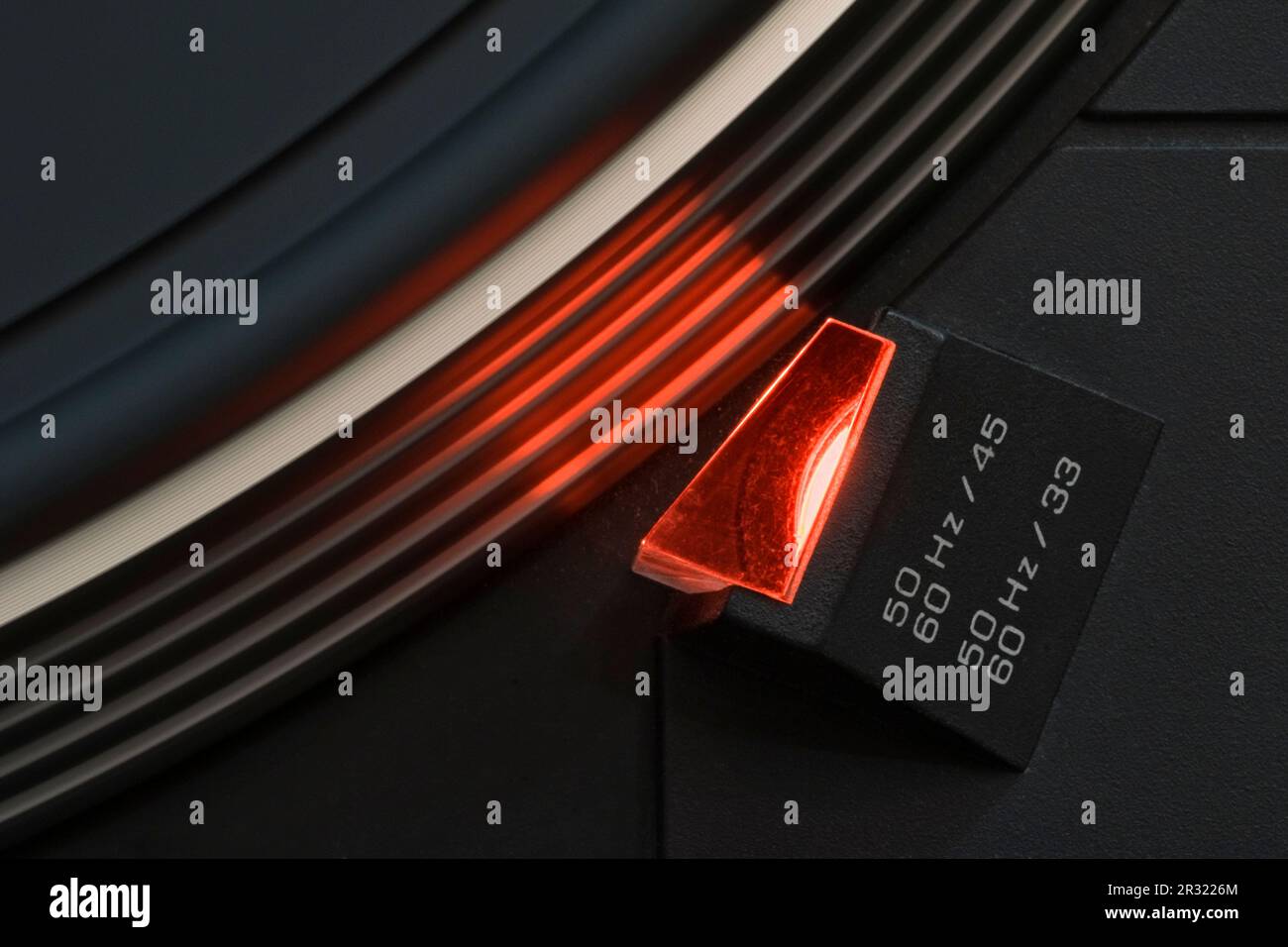 Enregistrez le lecteur avec le stroboscope Banque D'Images