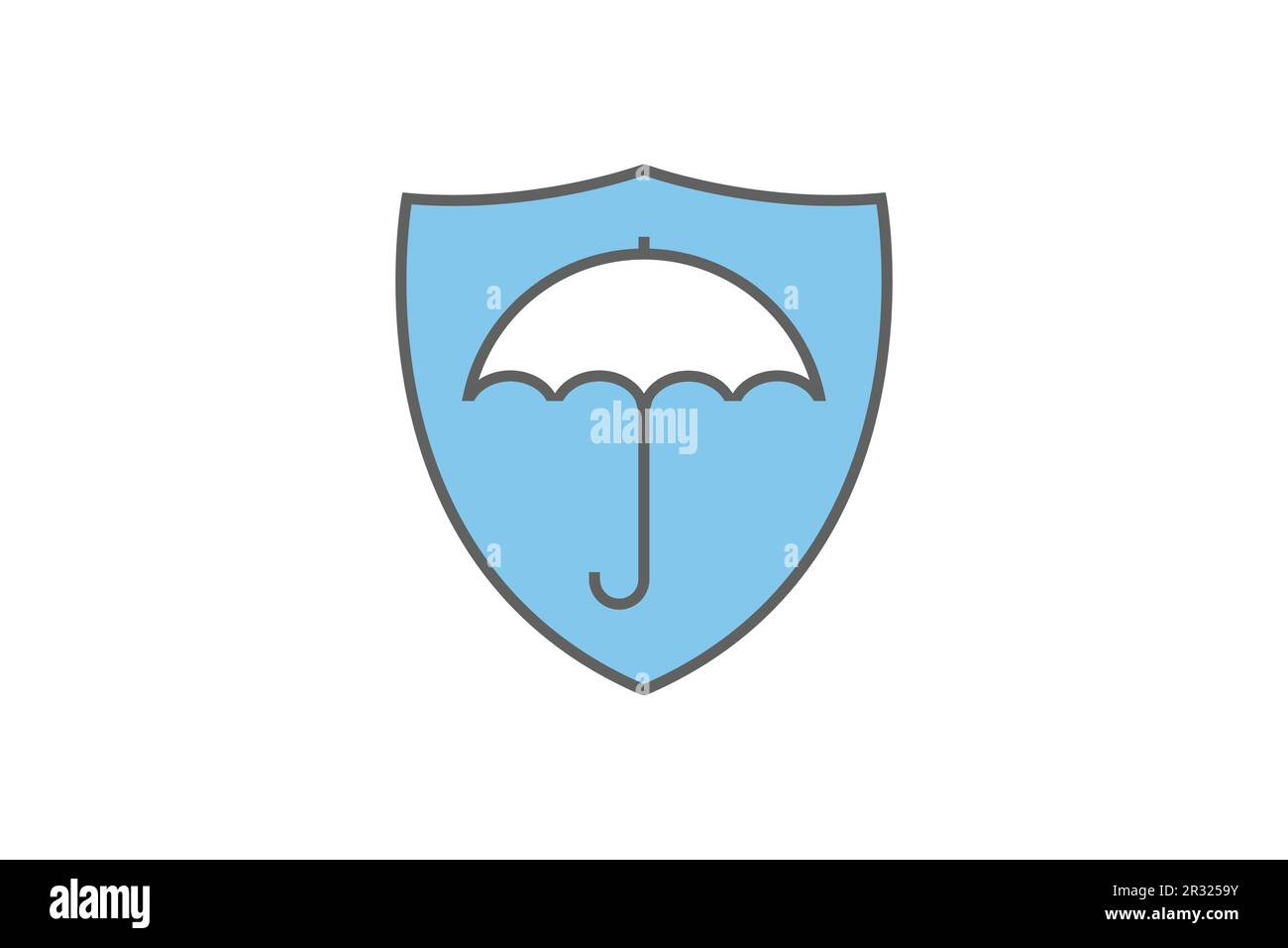 Icône de parapluie d'assurance. symbole d'assurance. Motif icône bicolore. Conception vectorielle simple modifiable Illustration de Vecteur