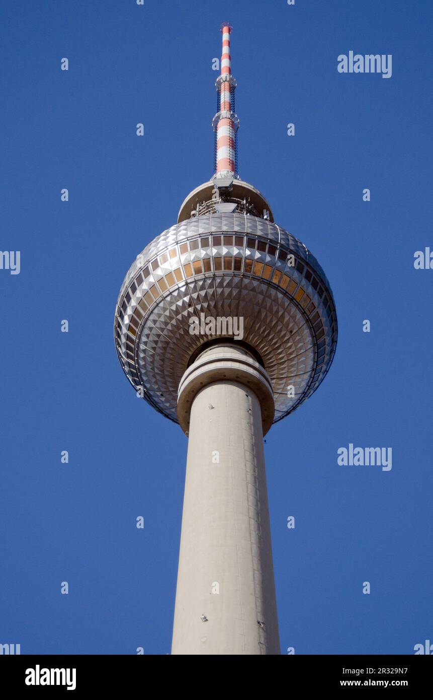 Berlin - Alexanderplatz - Tour de télévision Banque D'Images