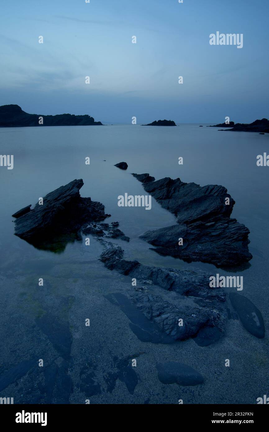 Punta Timons. Es Portitxol.Cap de Favàritx.Menorca.Reserva de la Bioesfera.Illes Balears.España. Banque D'Images