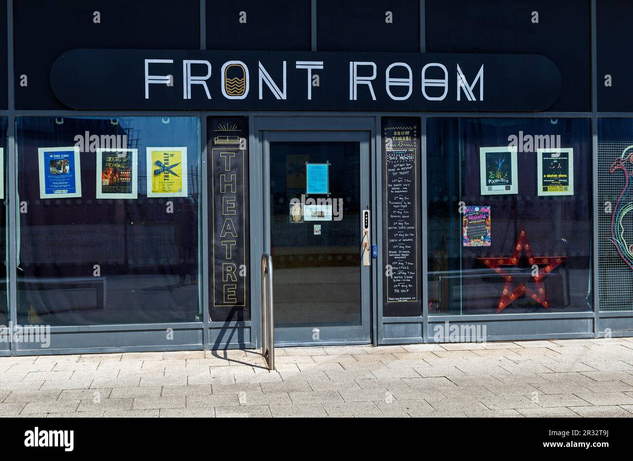 Le Front Room Theatre à Weston-super-Mare, Royaume-Uni Banque D'Images
