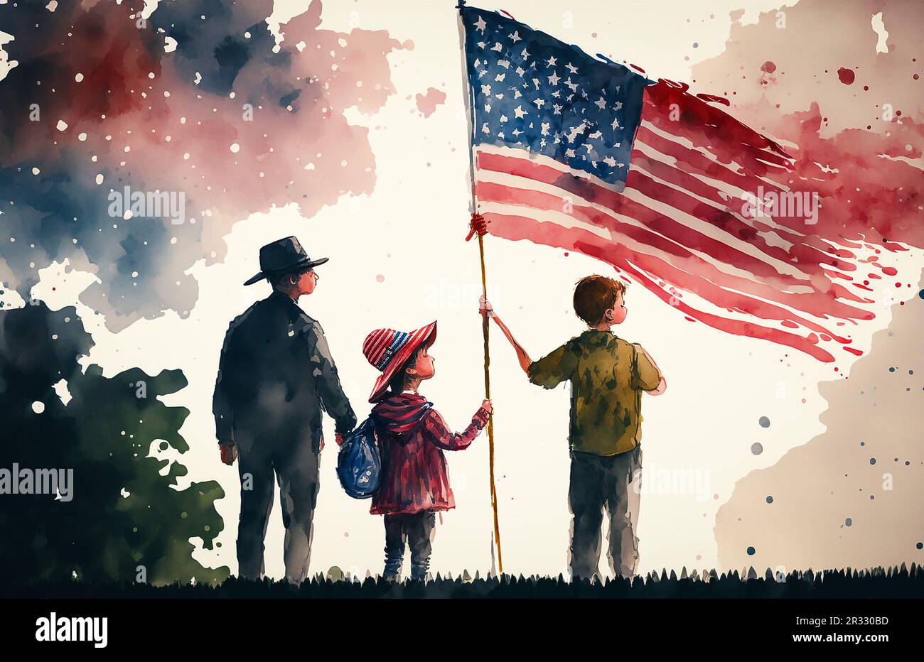 Joyeuses fêtes de l'indépendance Banque D'Images