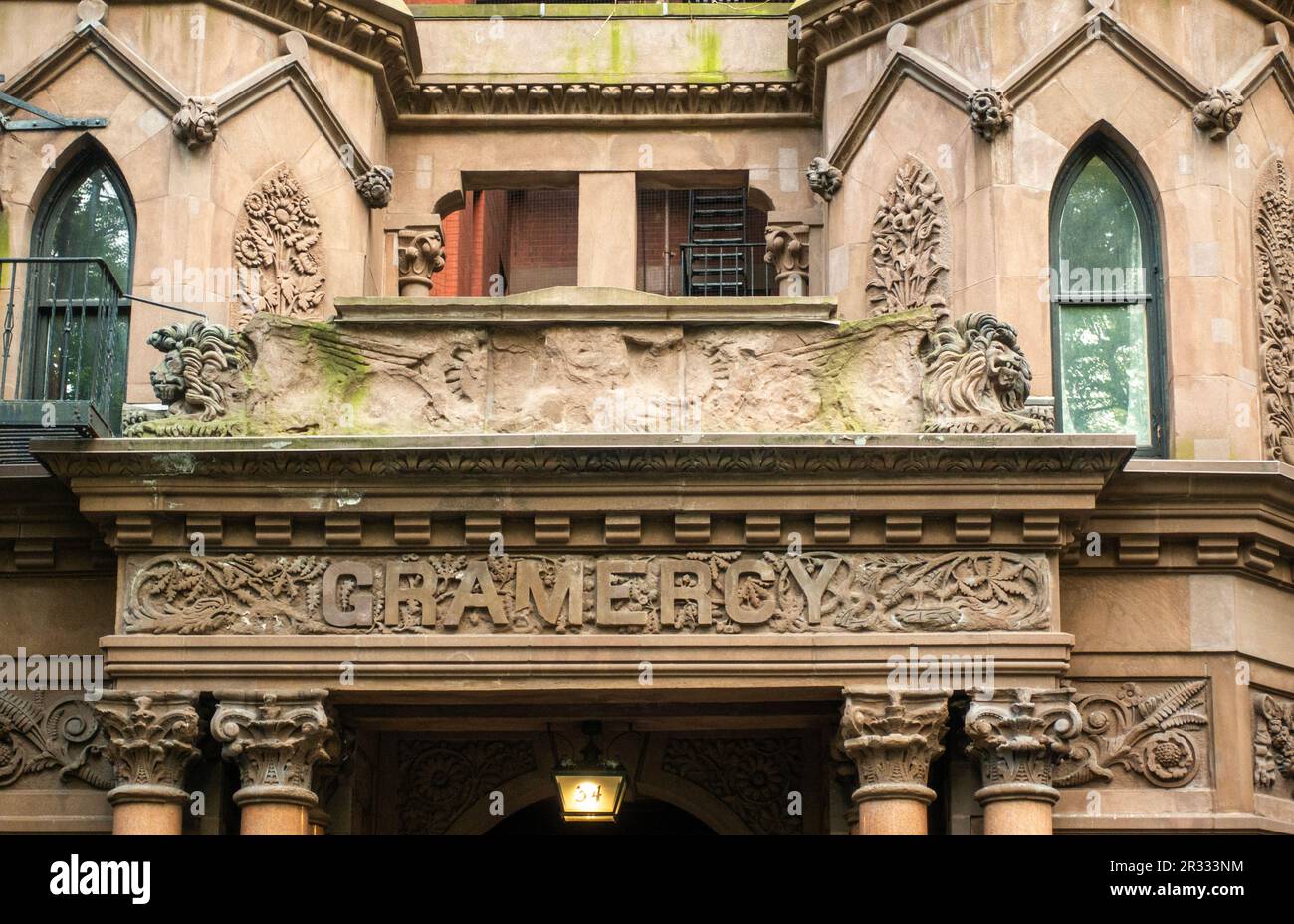 34 Gramercy Park East est la première coopérative de New York City Manhattan Banque D'Images