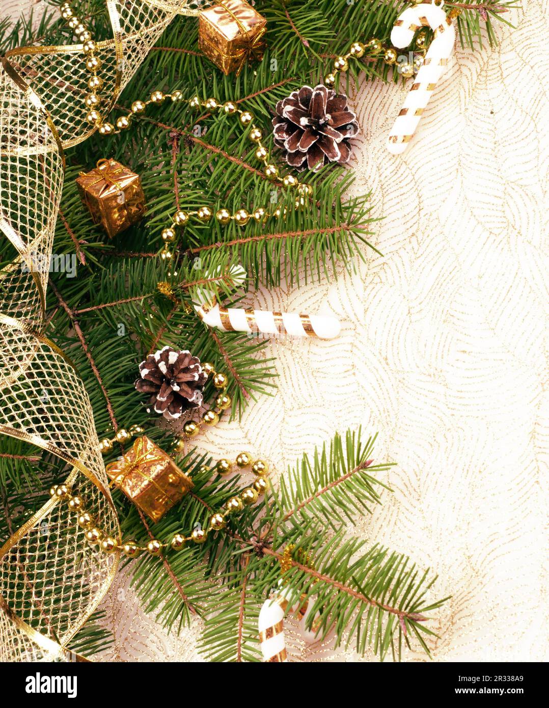 Décoration de Noël sur le sapin Banque D'Images