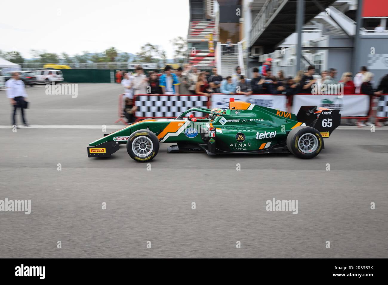 Santiago Ramos pilote en Formule régional Championnat d'Europe par Alpine 2023 course au circuit de Catalogne à Barcelone, Espagne 21/5/2023 Banque D'Images