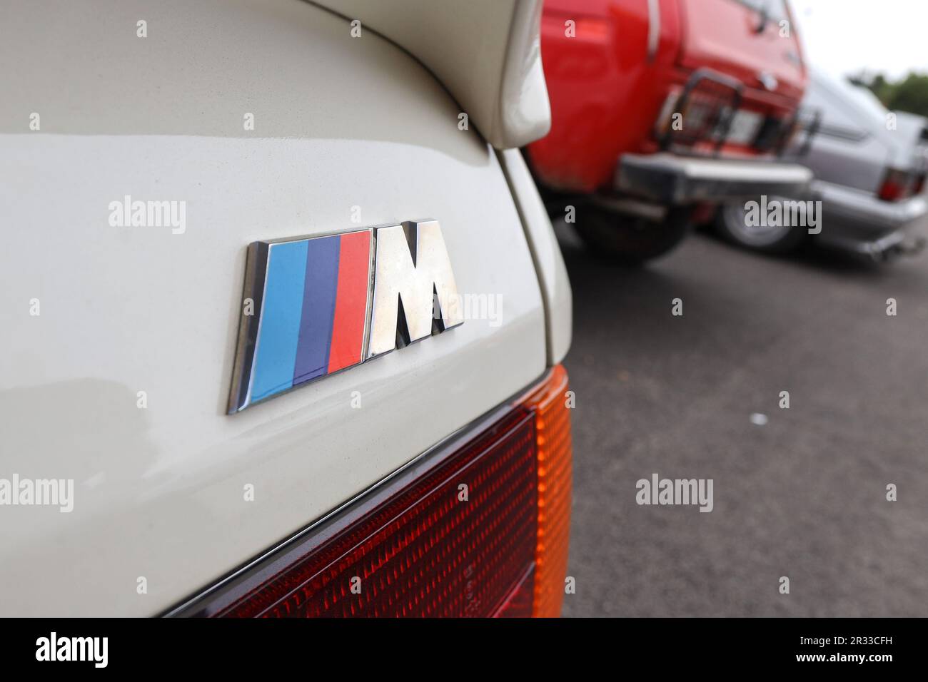 Autocollant BMW série M. Banque D'Images