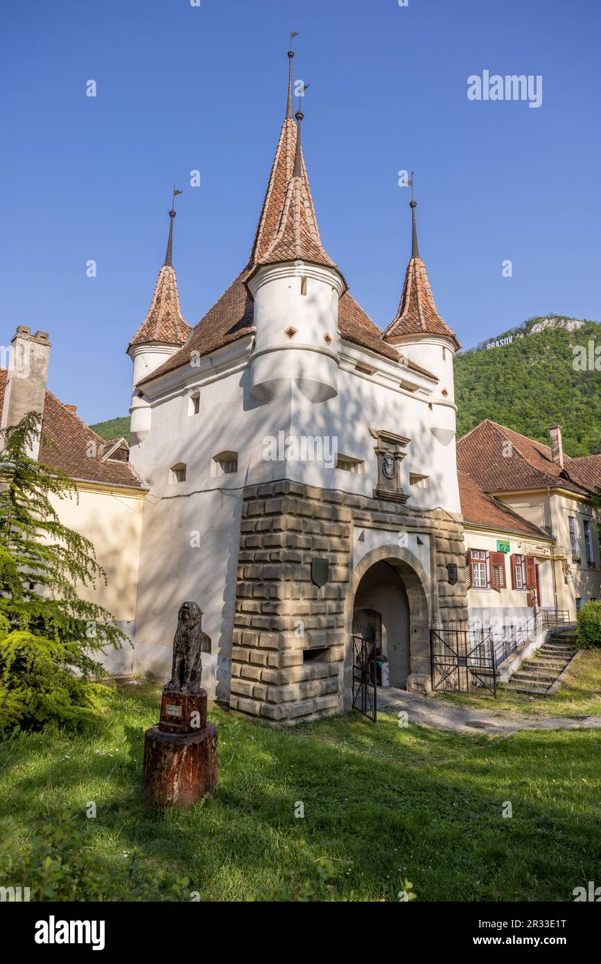 Șirul Beethoven, Strada Șirul Beethoven, Șcheii Brașovului, Centrul Vechi, Brasov, Zona Metropolitană Brașov, Brașov, 500107, Roumanie à Brasov Banque D'Images