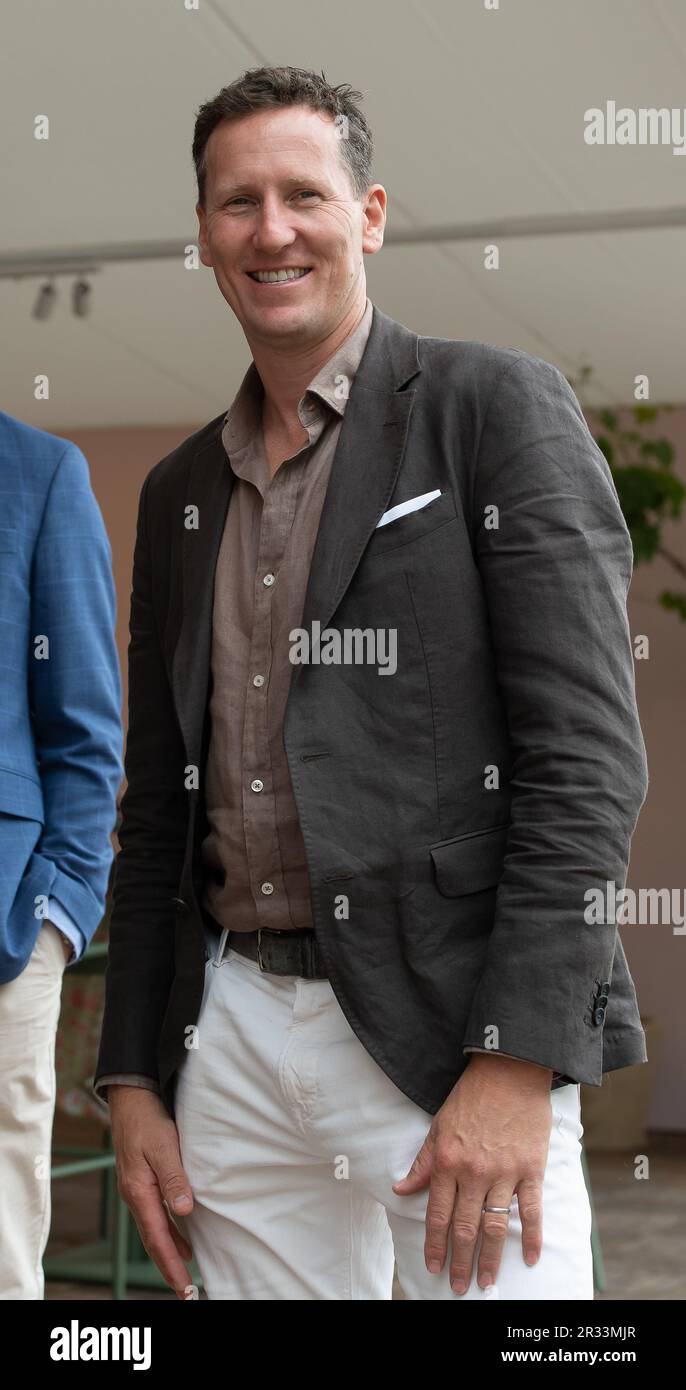 Chelsea, Londres, Royaume-Uni. 22nd mai 2023. Le danseur professionnel de salle de bal latine Brendan Cole, connu pour la BBC Strictly Come Dancing Series, a eu lieu lors de la RHS Chelsea Flower Show Press Day. Crédit : Maureen McLean/Alay Live News Banque D'Images
