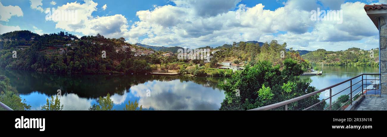 Fleuve Douro Portugal 360 vue depuis le balcon Banque D'Images