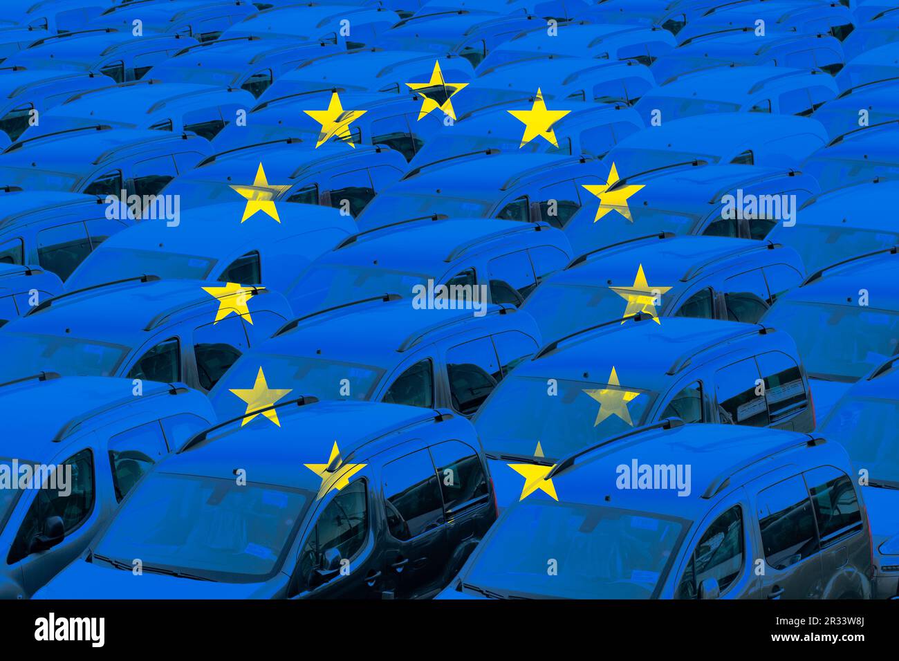 Ventes de voitures neuves, fabrication, électricité, secteur automobile net zéro, Brexit, batteries électriques... Royaume-Uni, UE, Europe, droits de douane à l'exportation... concept Banque D'Images