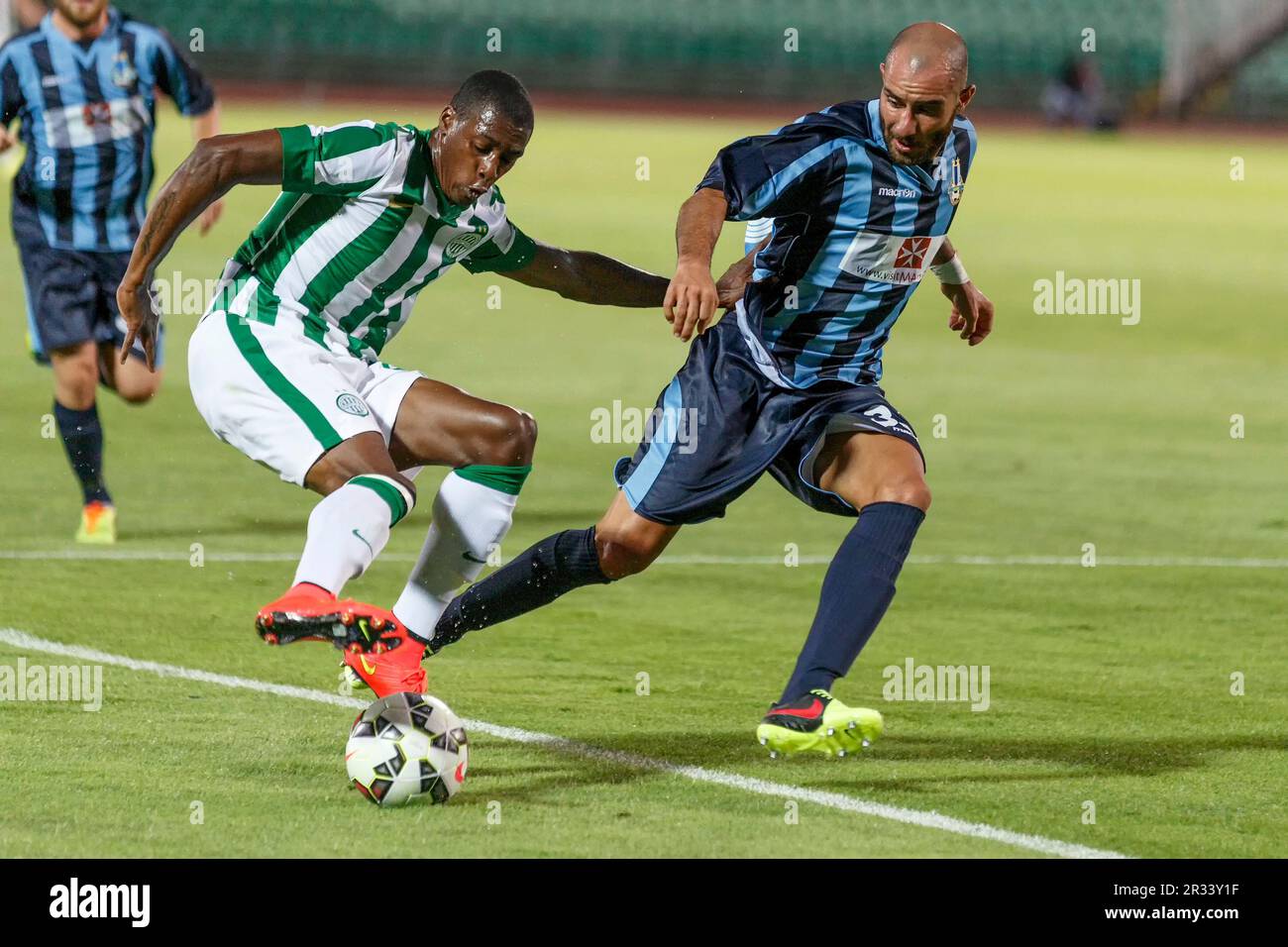 Ferencvarosi TC contre Sliema UEFA EL football Match Banque D'Images