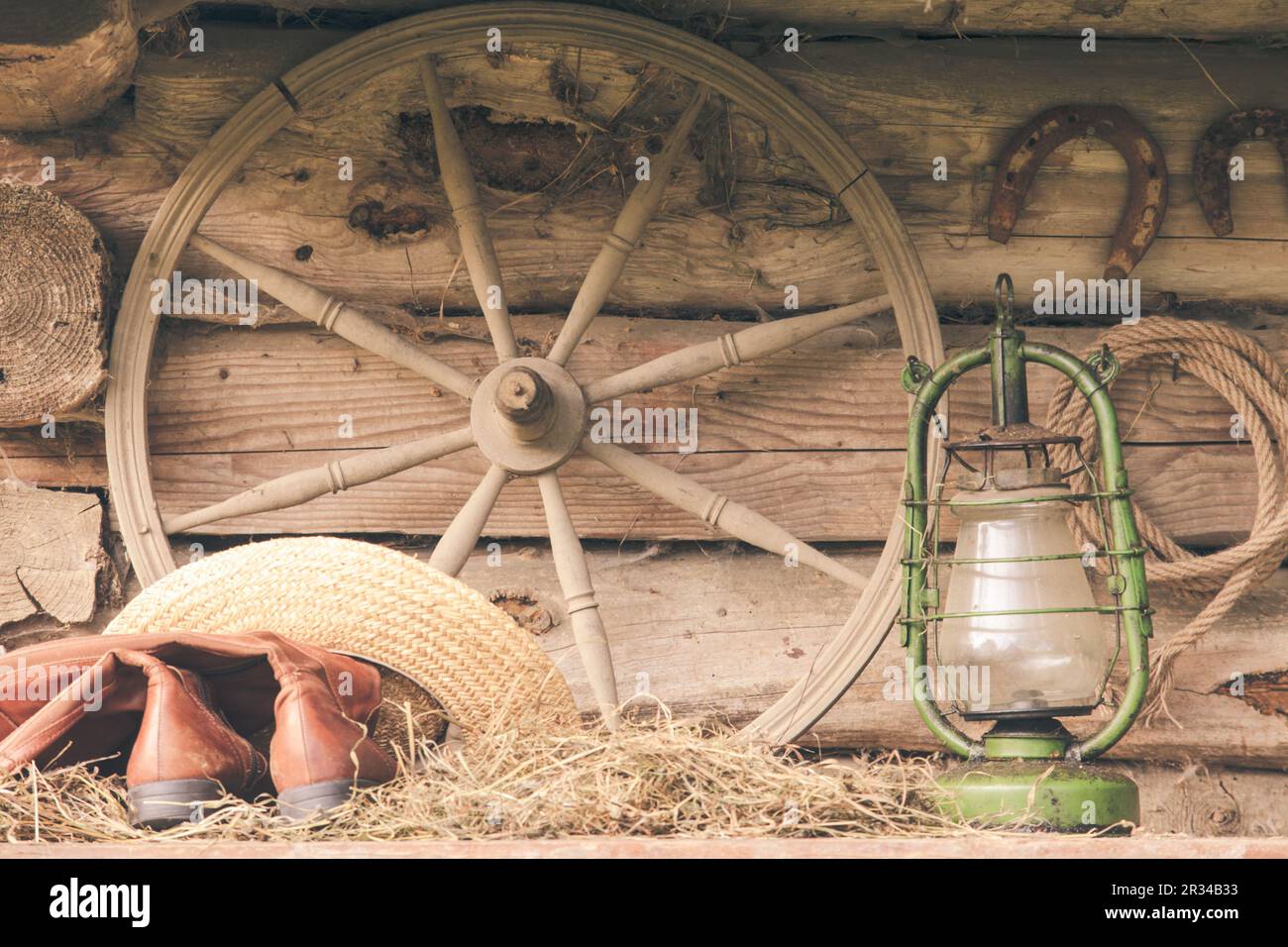 Retro Rural still life Banque D'Images