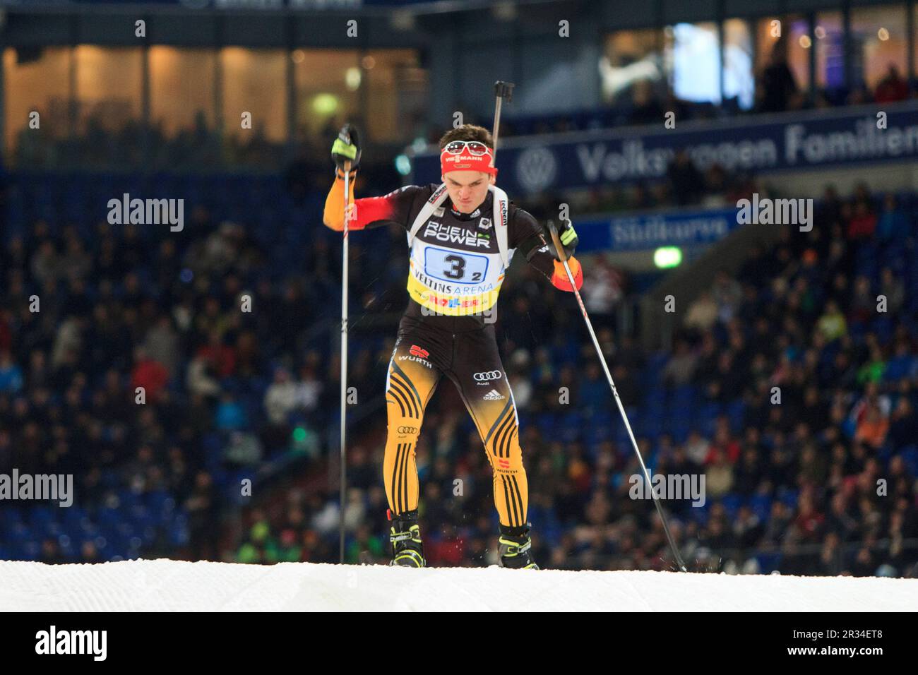 Biathlon à Schalke Banque D'Images