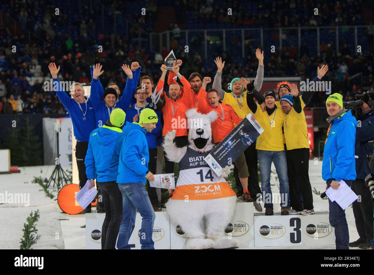 Biathlon à Schalke Banque D'Images