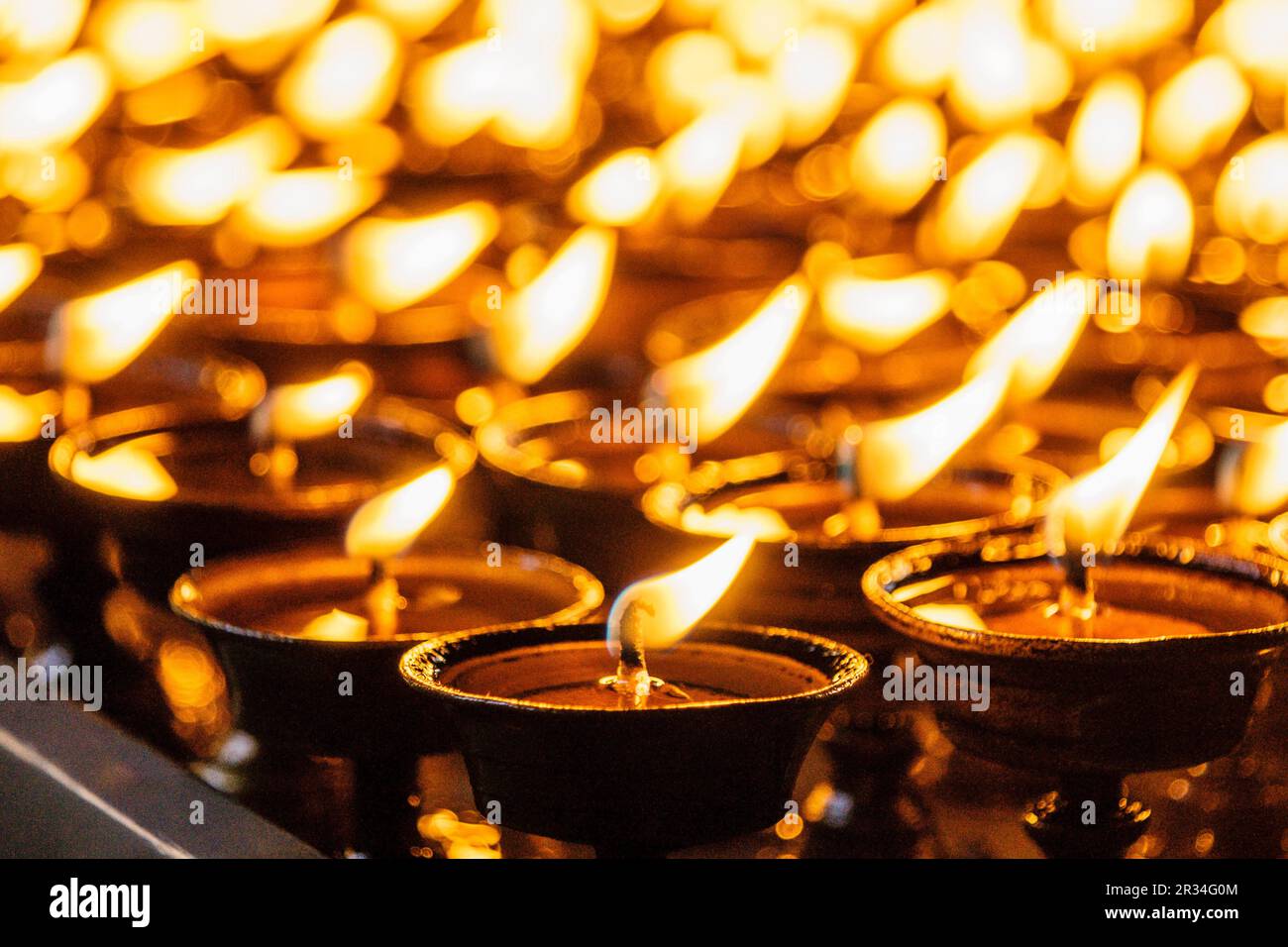 Swayambhu.Centro religioso de peregrinación tanto como para budistas hinduistas.Katmandou, Népal, Asie. Banque D'Images