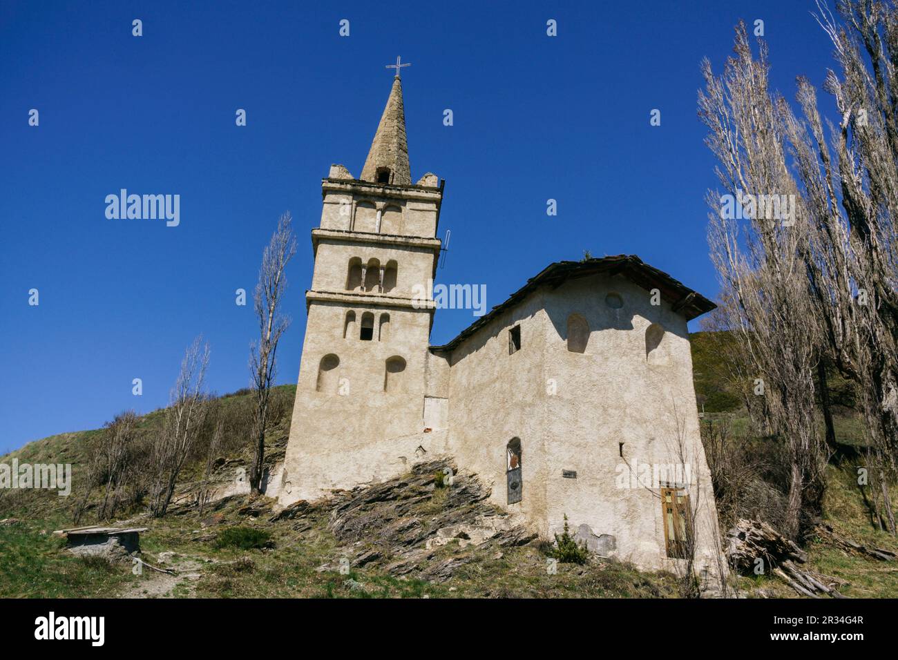 Abries, le parc naturel régional de Queyras, Provenza-Alpes-Costa Azul, Departamento de Altos Alpes, quartier de Briançon,Italia, Europa. Banque D'Images