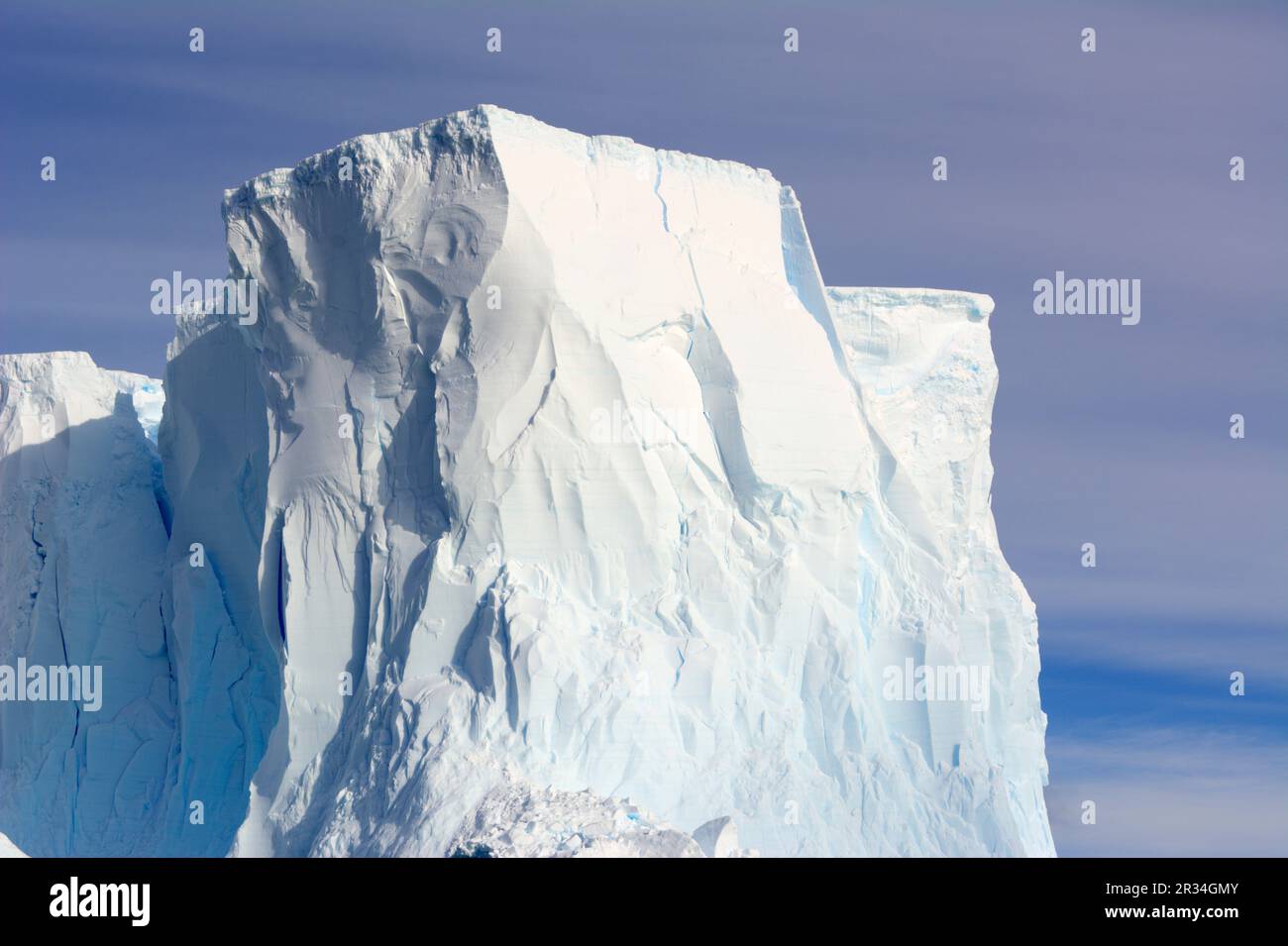 Formations de icebergs et de glaciers en Antarctique Banque D'Images