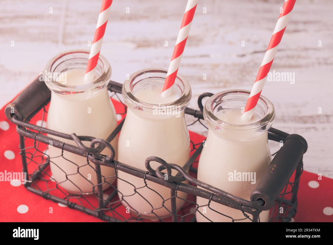 Lait en bouteille Banque D'Images