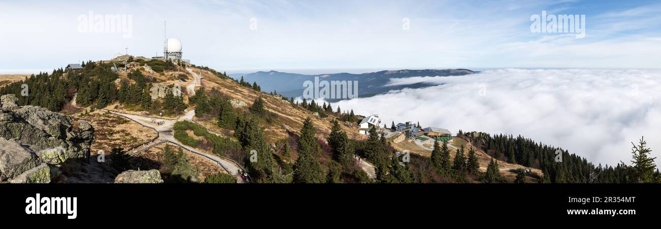 Sommet panoramique de Grosser Arber Banque D'Images