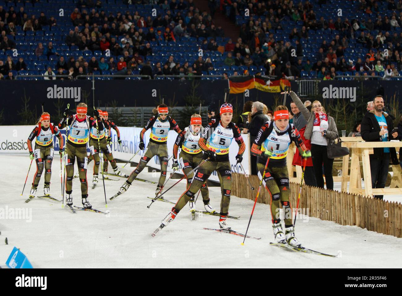 Biathlon sur Schalke 2015 Banque D'Images