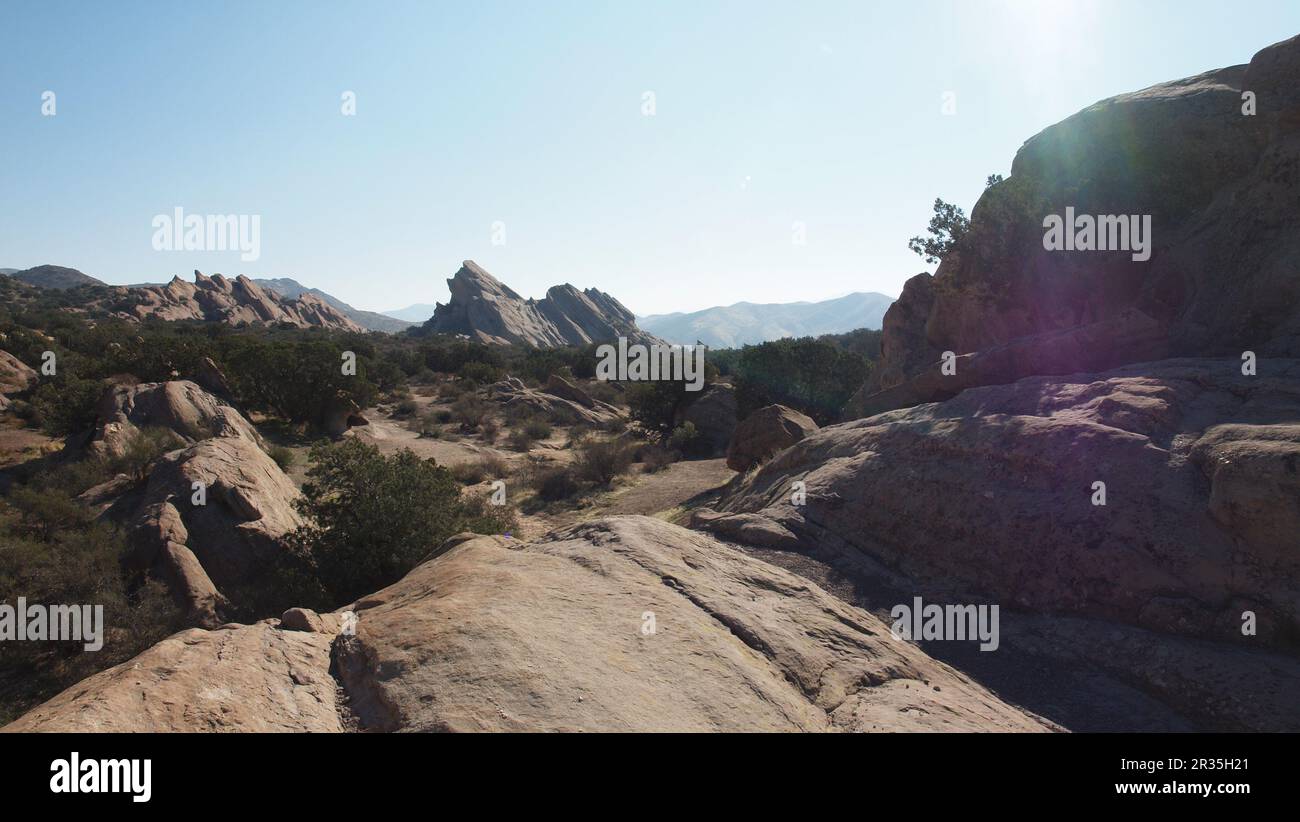 Vasquez Rocks Agua Dulce Springs Banque D'Images