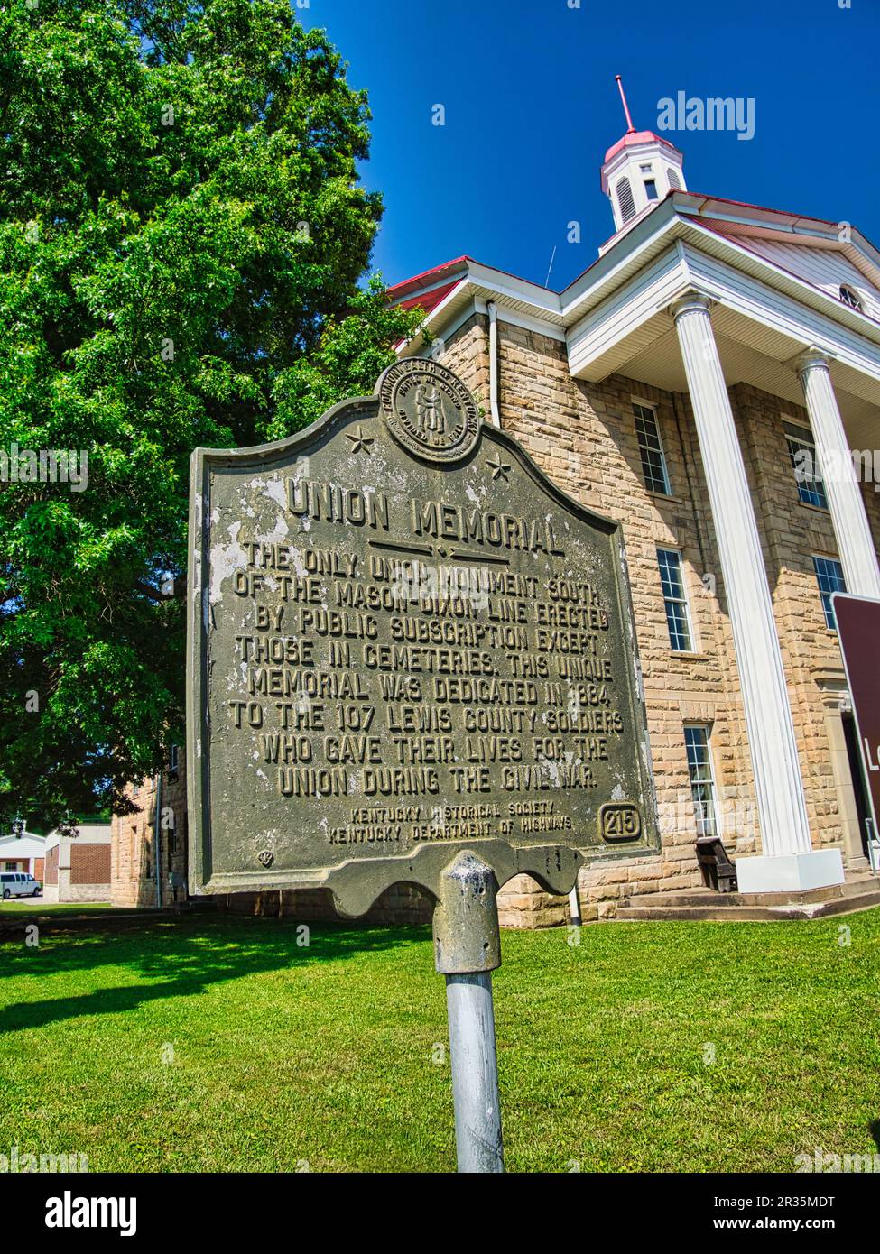 Soldats de l'Union du monument américain de la guerre de Sécession à Vanceburg dans le comté de Lewis, Kentucky Banque D'Images
