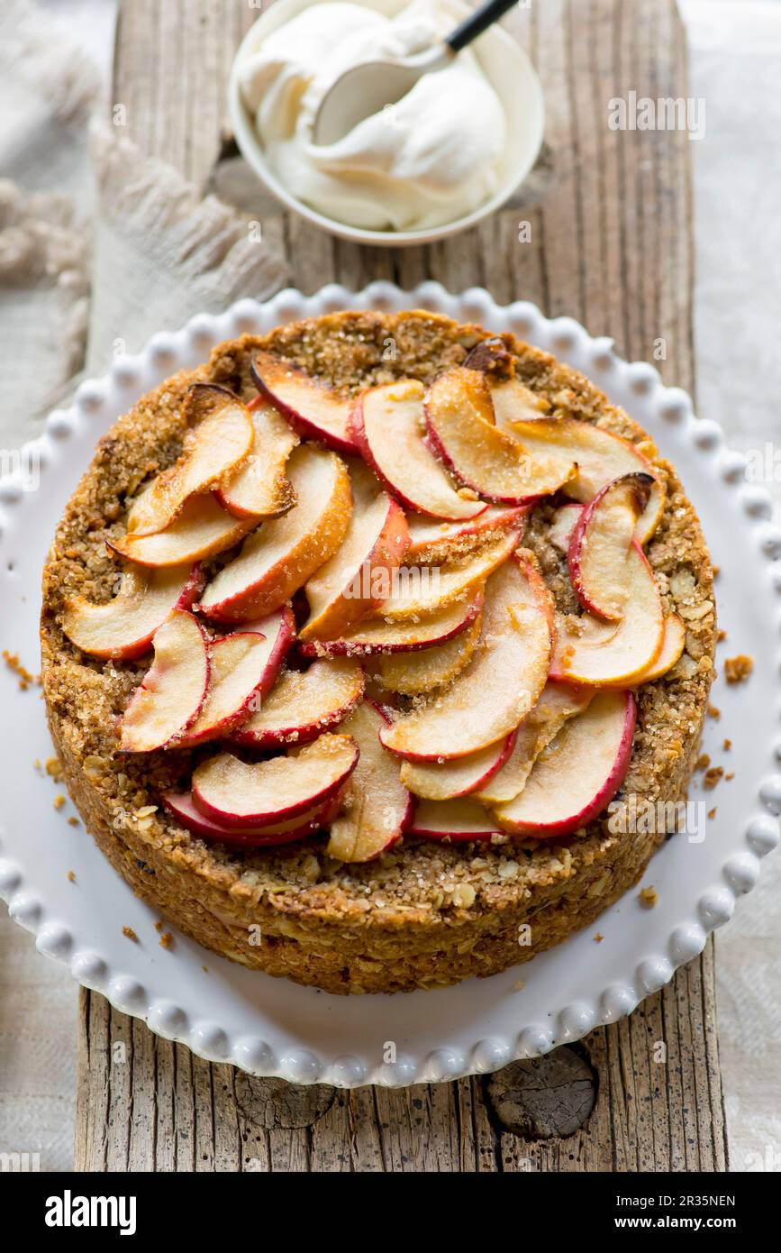 Gâteau aux pommes épicées Banque D'Images