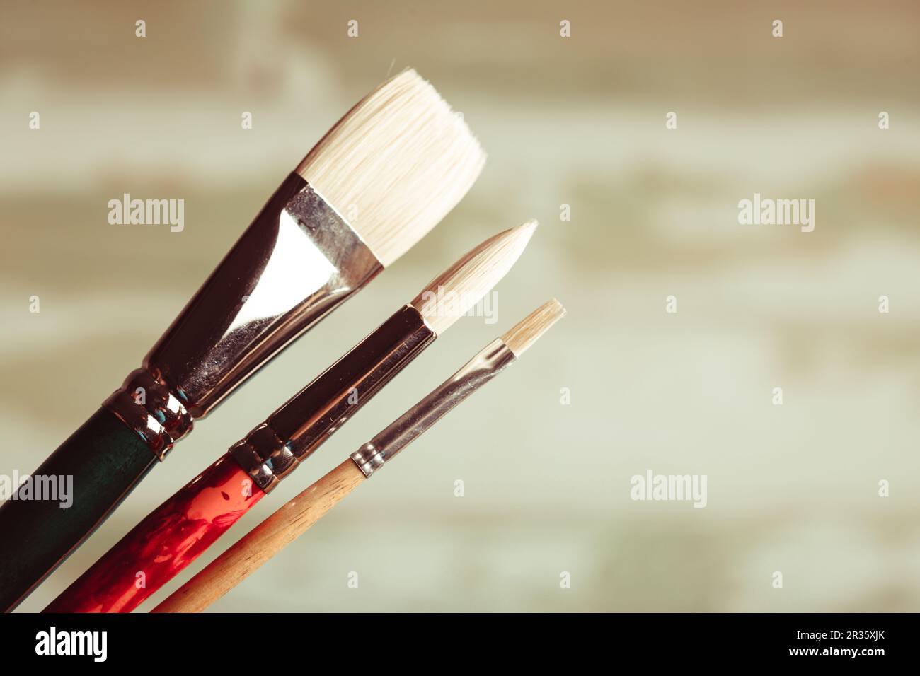 KILOKITS Lot De 3 Pinceaux Triangulaires De Différentes