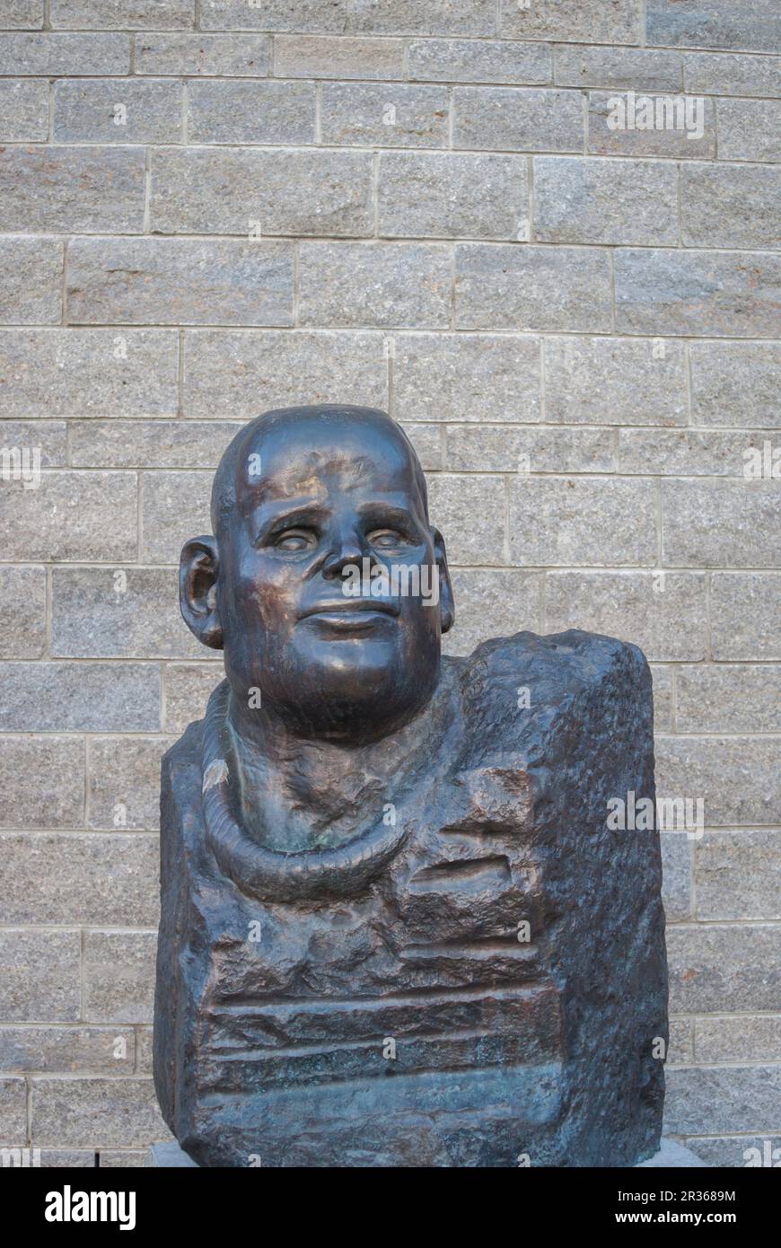 Sculpture de Dietrich Bonhoeffer, combattant de la résistance en Allemagne pendant la Seconde Guerre mondiale Banque D'Images