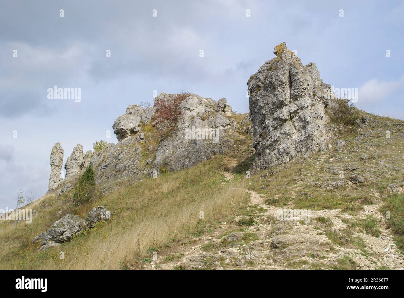 Le Walberla est une exception escarpment à frankish suisse, Allemagne, bavière Banque D'Images