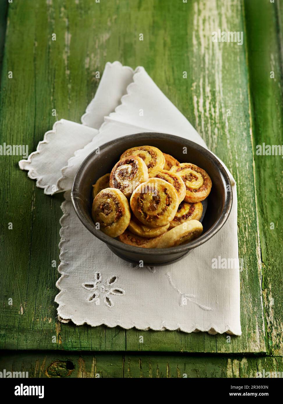 Petits pains à la pistache avec gingembre et citron Banque D'Images