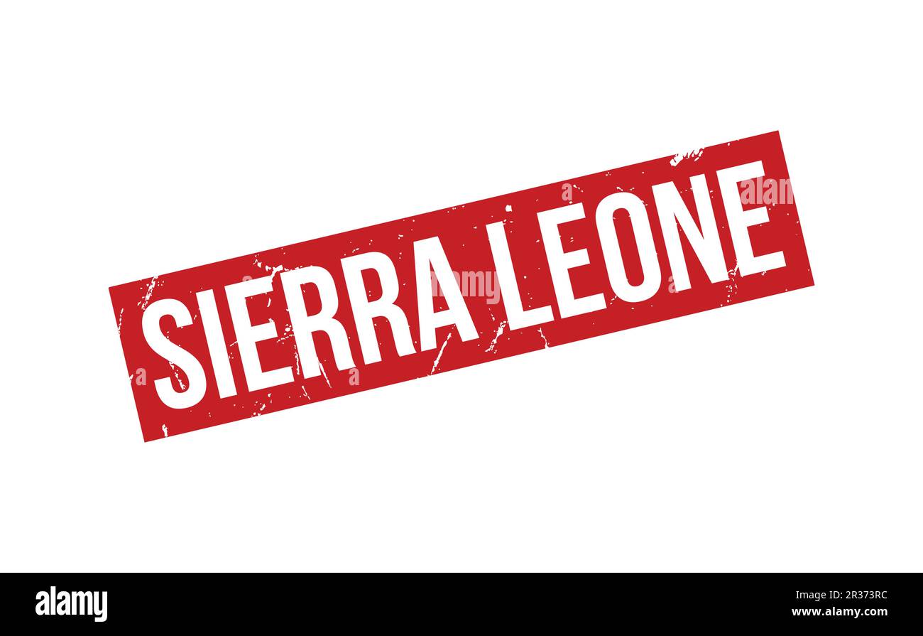 Vecteur de joint de tampon en caoutchouc Sierra Leone Illustration de Vecteur