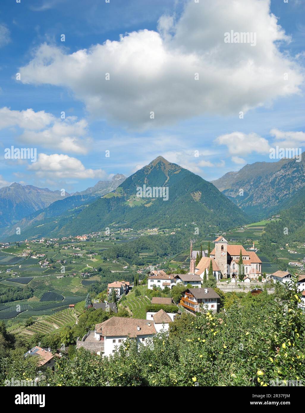 Schenna, Tyrol du Sud, Trentin, Italie Banque D'Images