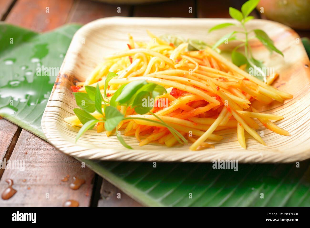 Sambal Mangga (mangue indonésienne et relish au Chili) Banque D'Images