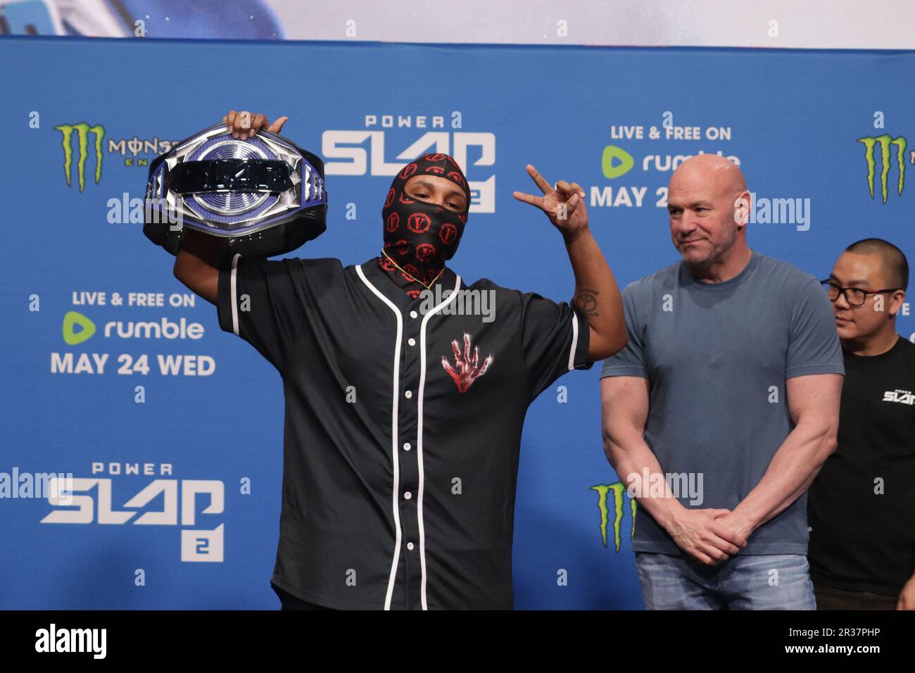 22 mai 2023, Las Vegas, Nevada, Las Vegas, NV, Etats-Unis: LAS VEGAS, NV - MAI 22: Anthony Hintz pose pour des photos pendant la Journée des médias de Power Slap 2 à UFC Apex on 22 mai 2023, à Las Vegas, Nevada, Etats-Unis. (Credit image: © Diego Ribas/PX Imagens via ZUMA Press Wire) USAGE ÉDITORIAL SEULEMENT! Non destiné À un usage commercial ! Banque D'Images