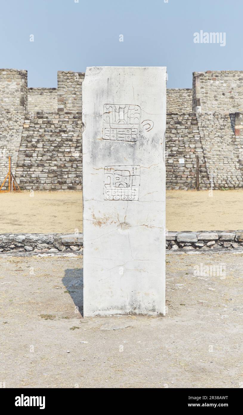 L'ancienne ville de Xochicalco, Morelos est un exemple rare d'une ville maya dans le centre du Mexique Banque D'Images