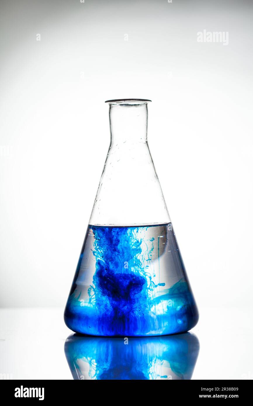 La diffusion dans un flacon Banque D'Images