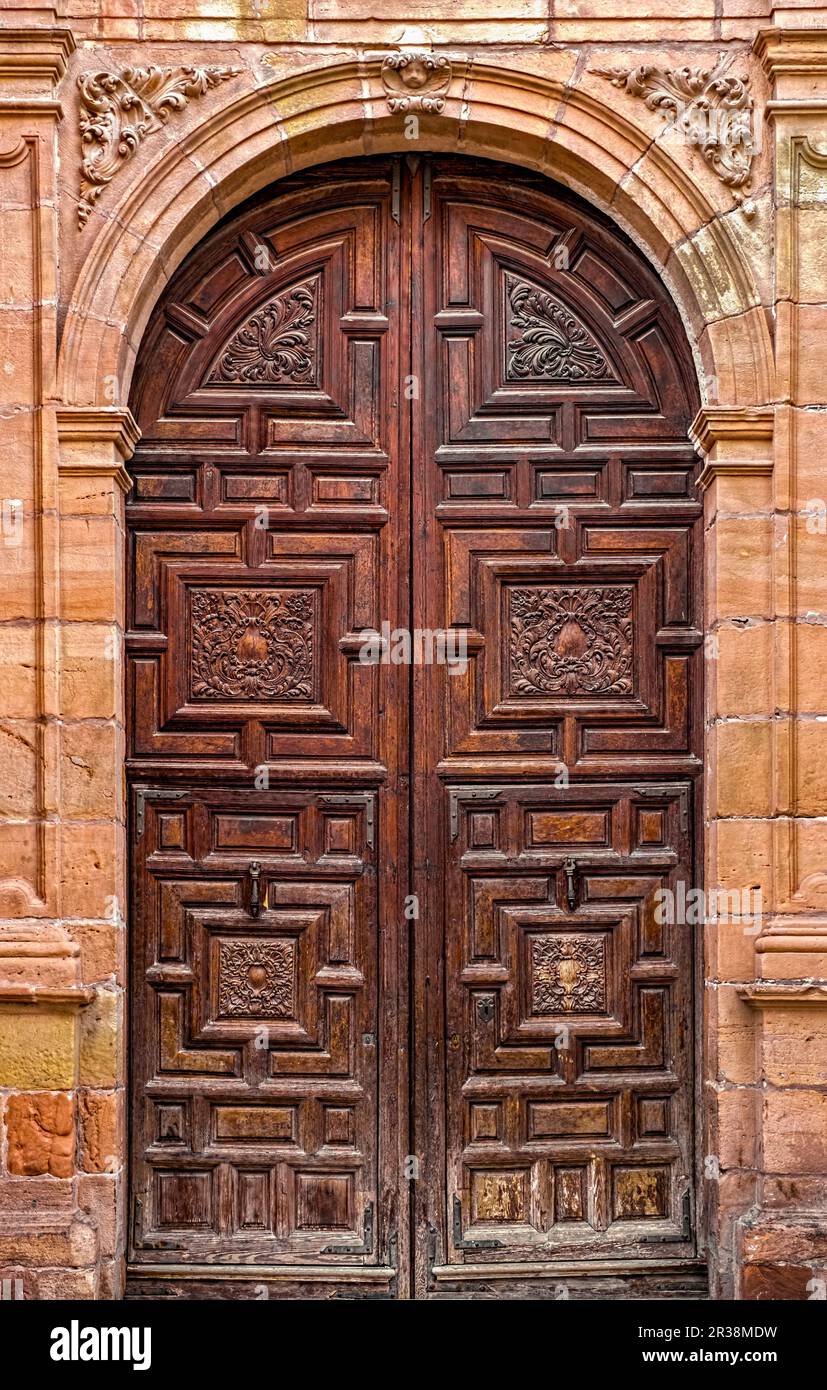 Vieille porte en bois Banque D'Images