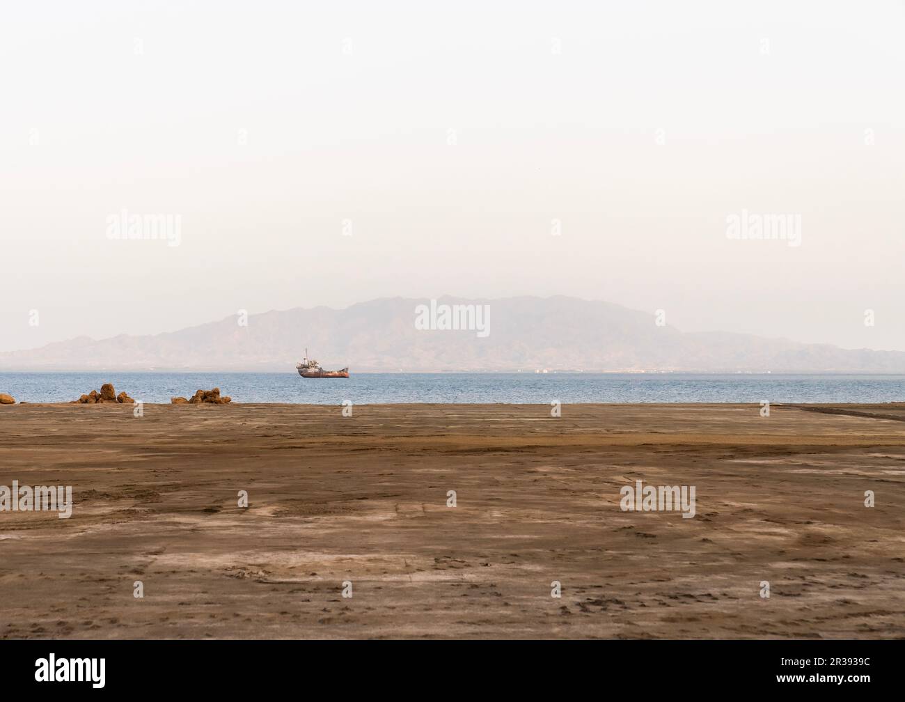 Navire sur la mer rouge, Mer Rouge du Nord, Massawa, Erythrée Banque D'Images