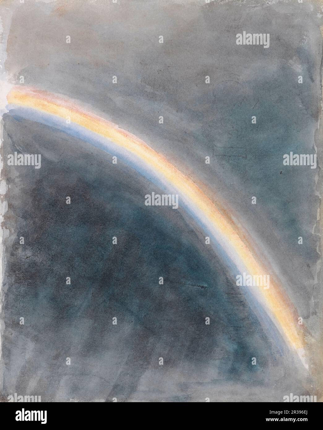 John Constable painting, étude de ciel avec Rainbow, 1827 Banque D'Images