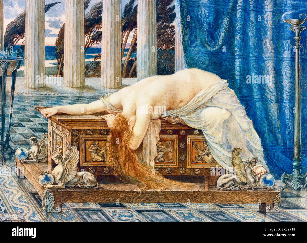 Walter Crane, Pandora, peinture 1885 Banque D'Images