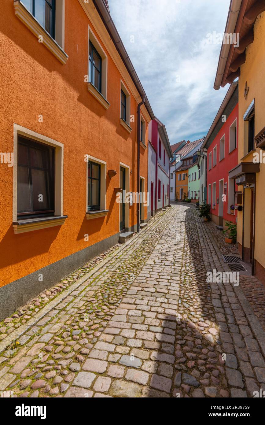 Quartier historique de la ville de campagne Waren, Mueritz, Mecklemburgische Seenplatte, Mecklembourg-Poméranie occidentale, Allemagne de l'est Europe centrale Banque D'Images