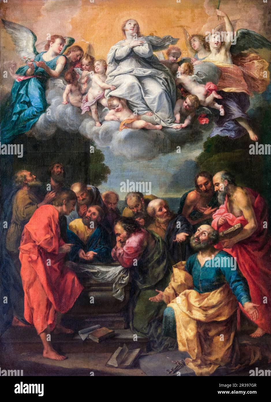 Guido Reni, l'Assomption de Marie, peinture avant 1642 Banque D'Images