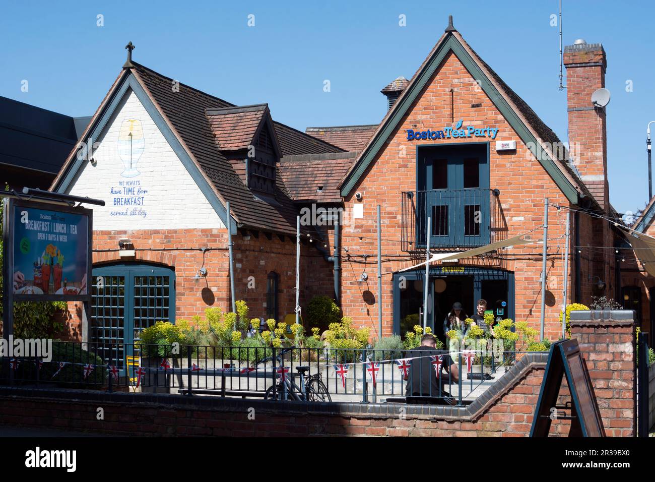 Boston Tea Party Cafe, Solihull, West Midlands, Angleterre, Royaume-Uni Banque D'Images