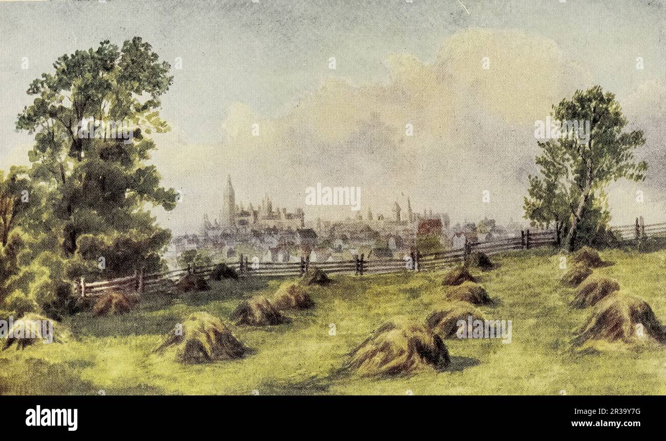 Ottawa, de Near the Experimental Farm, est de l'Ontario, Canada aquarelle de Thomas Mower Martin du livre « Canada » de Wilfred Campbell, publié en 1907 par Adam et Charles Black à London Banque D'Images