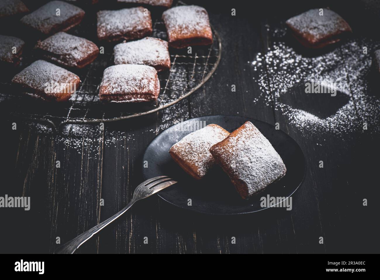 Pâtisseries de la Nouvelle-Orléans pour Mardi gras Banque D'Images